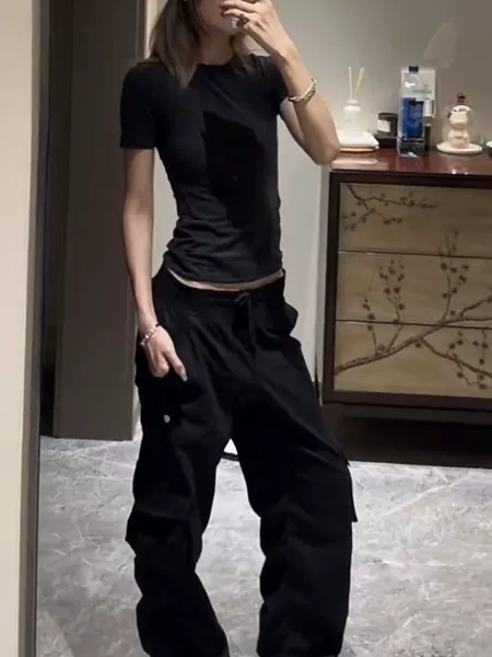 Lulu Original Dance Studio Work Pants for Women, Loose Fit, Mid-Waist, Pocketed, Butt-Lifting, Tapered Pants