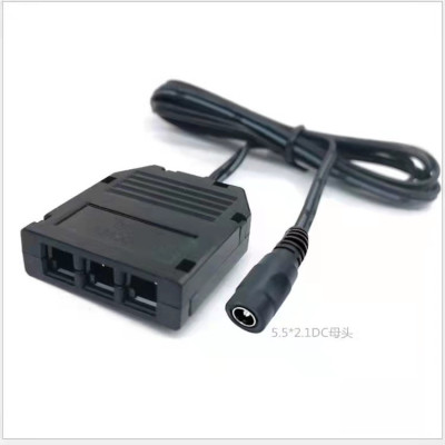 现货供应智能酒柜橱柜LED三位并联分线盒连接线DC5521母座转接盒|ru