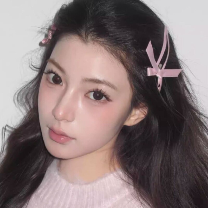 ピンクの韓国風リボンヘアピンヘアアクセサリー前髪サイドヘッドドレスレディースアクセサリー新しいハイエンド甘いヘアピン|undefined