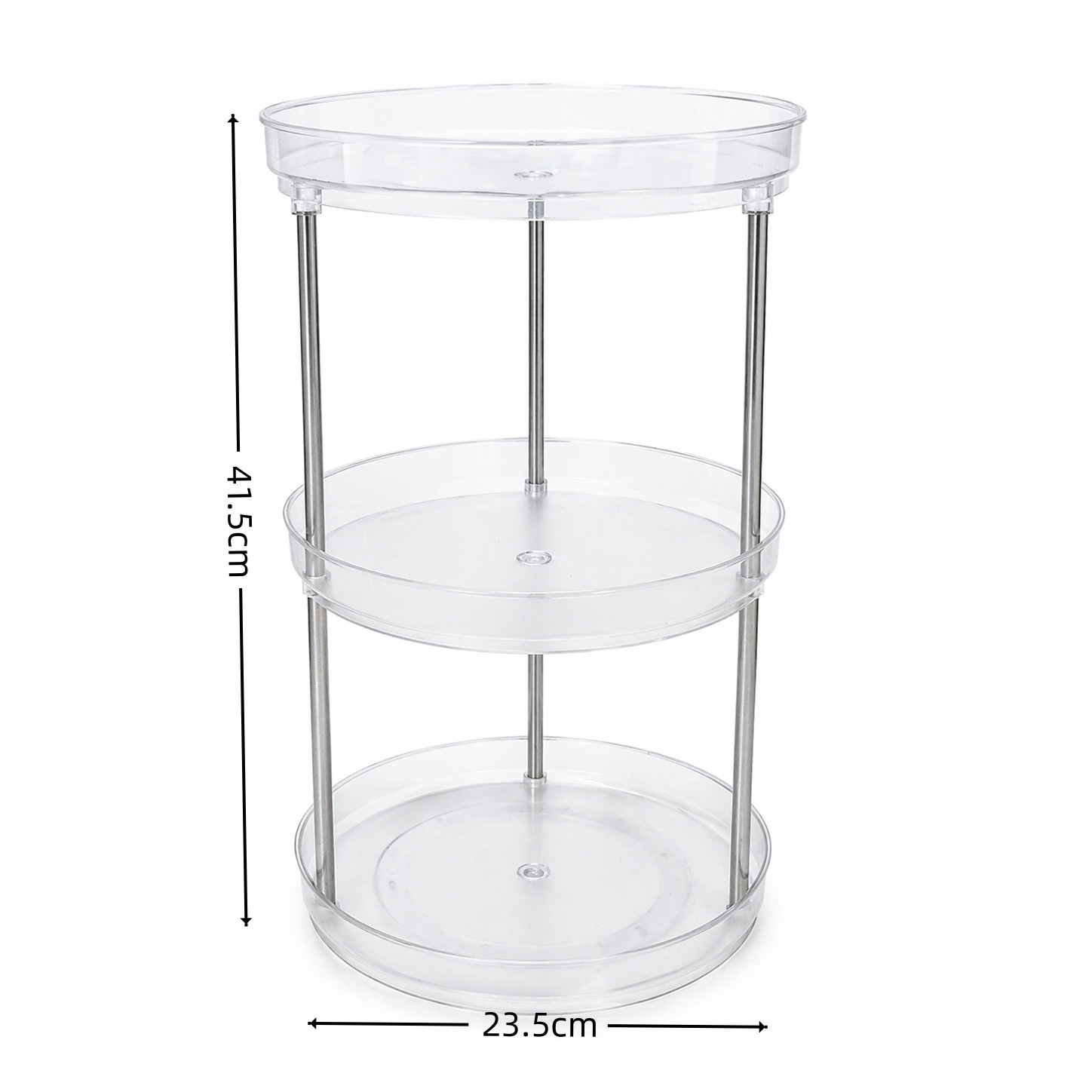 Estante de almacenamiento de condimentos de cocina giratoria transfronteriza Caja de almacenamiento de escritorio de baño Cosméticos de cuidado de la piel Estante de escritorio image 11