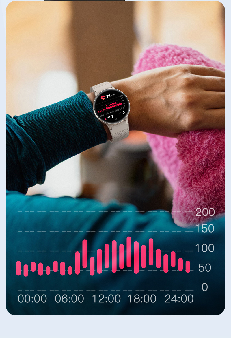 Smart Watch With Blood Pressure And Heart Rate Monitor Bluetooth_voghion.com
