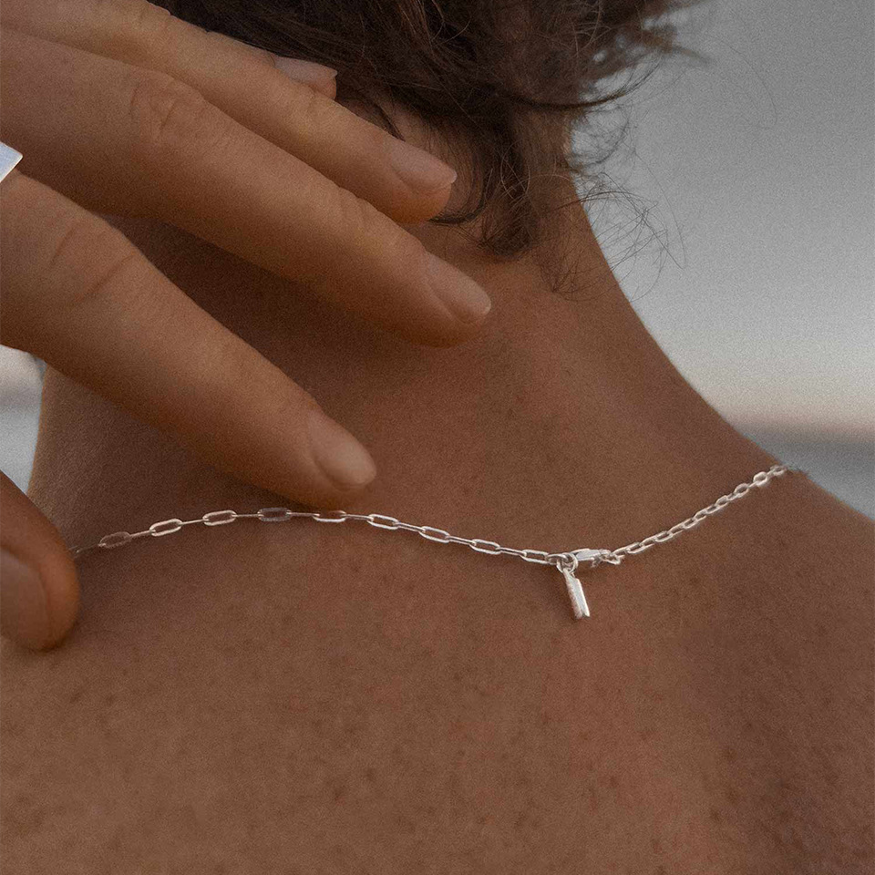 All Seasons Season Unisex Gender Wholesale Jewelry Simple Style Classic Style Geometric 316 Stainless Steel 18K Gold Plated White Gold Plated Plating Cable Chain Chain Necklace