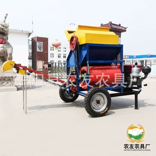 批发直销电动小型花生摘果机干湿两用秧果分离机