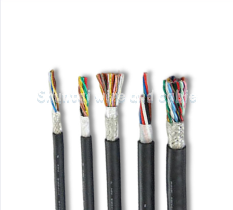 供应24AWG铁氟龙信号控制电缆0.2mm² 7 9 11 13 15芯高柔传输线