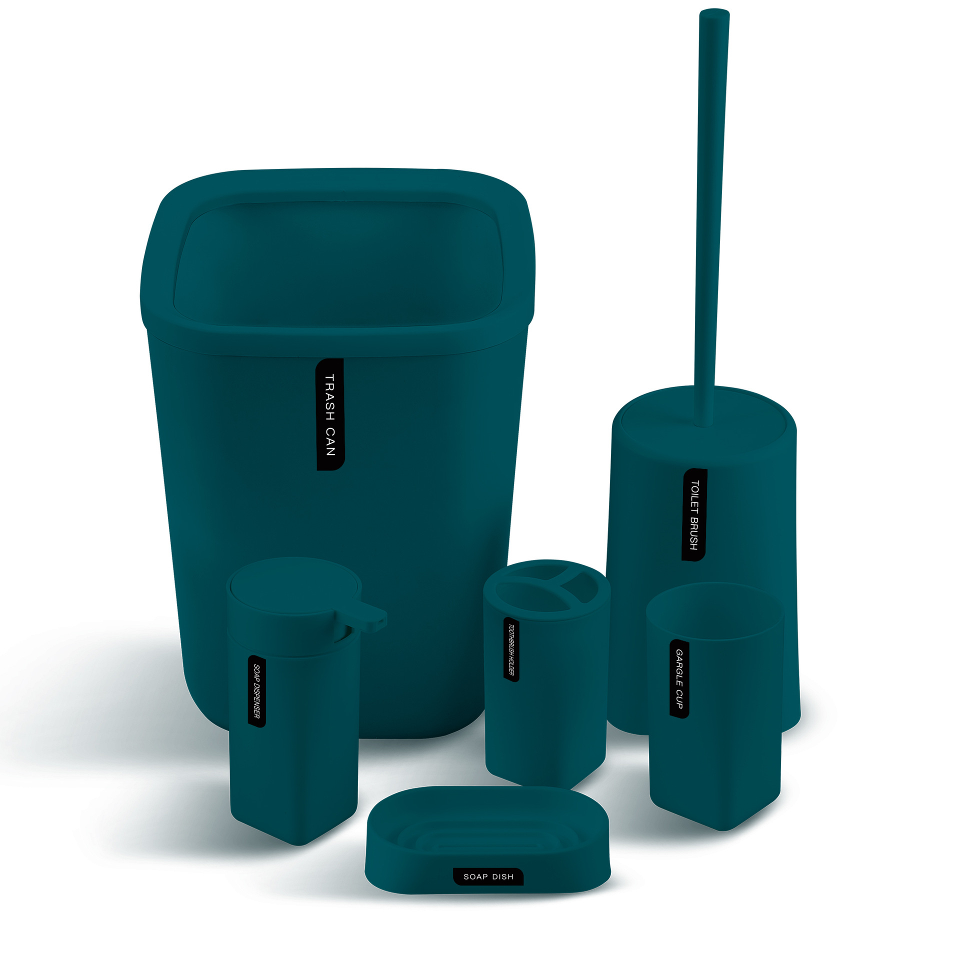 Suministros de baño conjunto de seis piezas Tianyuan lugar enjuague bucal Taza cepillado rack caja de jabón Baño de almacenamiento traje de baño de lavado