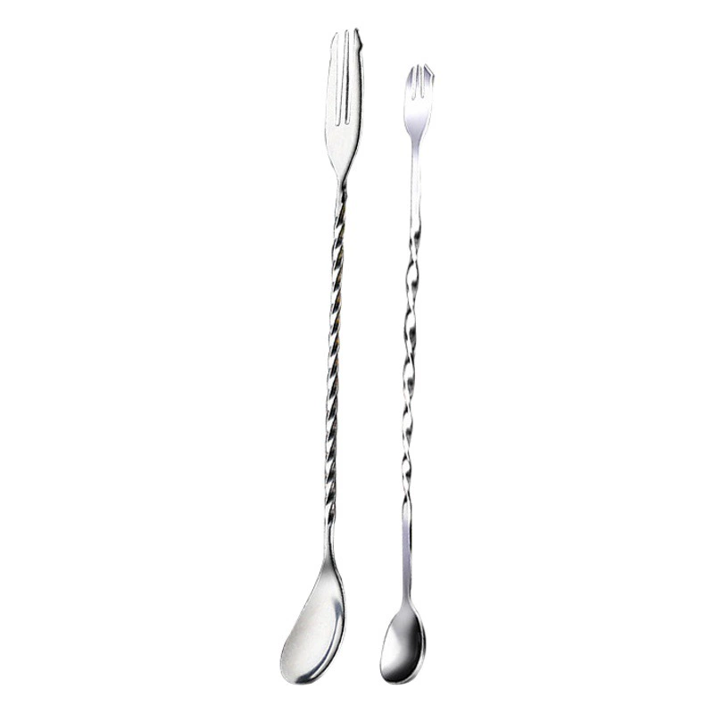 Нержавеющая сталь с длинной ручкой барная ложка мульти-Спецификация стержень для перемешивания коктейльный шейкер кофе чай с молоком ложка для перемешивания барная ложка