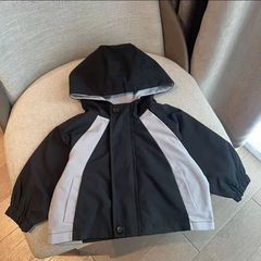 新款春秋儿童韩洋气外套春装小孩女童宝宝上衣男童风衣拼色冲锋衣