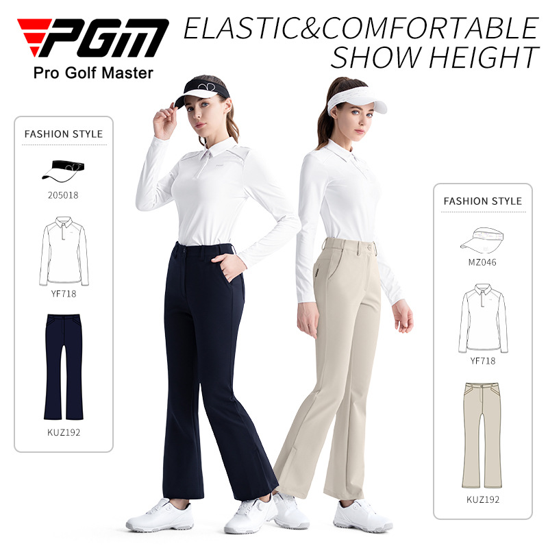 Quần dài golf nữ PGM co giãn thắt lưng micro, ống loe tôn dáng mùa thu — KUZ192 [Thắt lưng co giãn/nâng hông thon gọn] Quần ống loe màu trắng, KUZ192 [Thắt lưng co giãn/nâng hông thon gọn] Quần ống loe màu xanh nước ngoài, KUZ192 [Thắt lưng co giãn/nâng hông thon gọn] Quần ống loe màu đen, KUZ192 [Thắt lưng co giãn/nâng hông thon gọn] Quần ống loe kaki
