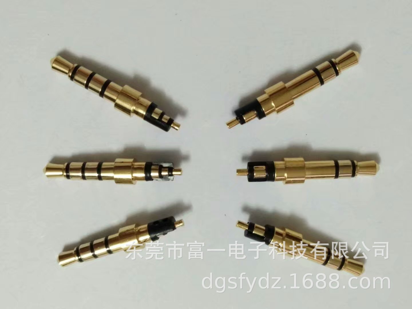 3.5立体四节5.0盘加厚盘耳机插针 双声道4.5盘加厚镀金耳机插头