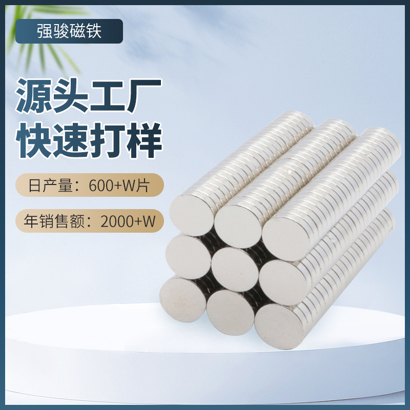 Round magnetic heat-resistant fridge magnet