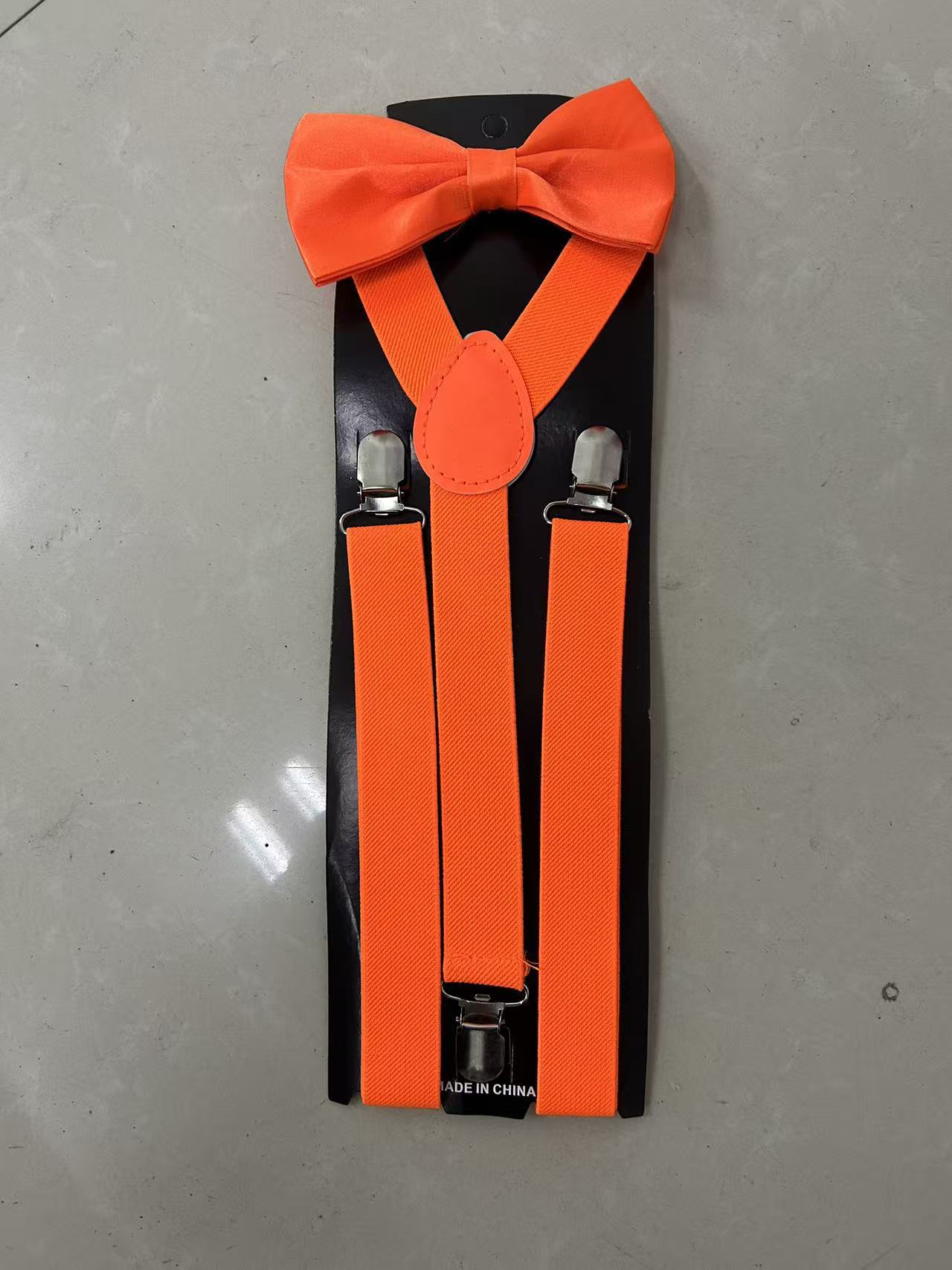 Tirantes unisex para adultos con accesorios de corbatín, tirantes elásticos para pantalones, conjunto de corbatín al por mayor