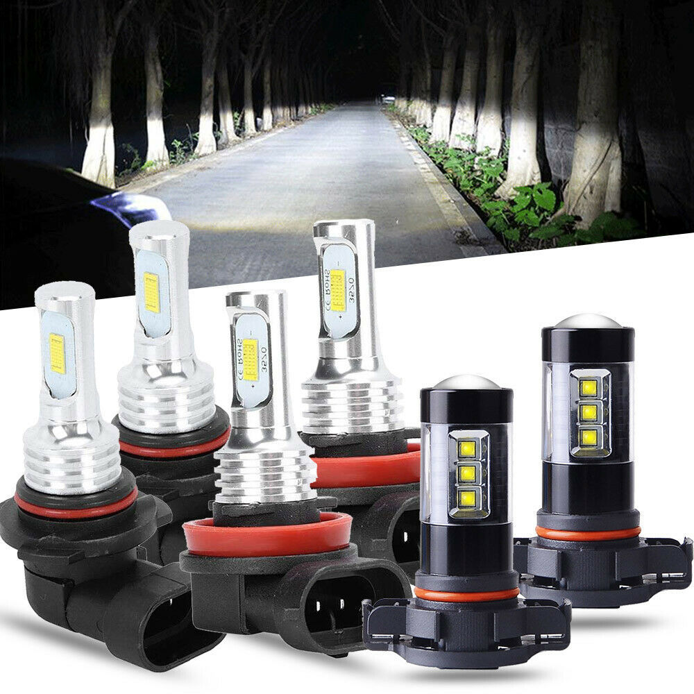 Lámpara transfronteriza del automóvil conjunto de faro LED 9005 H11 integrado H16 / 5202 luz de niebla de alto brillo luz blanca