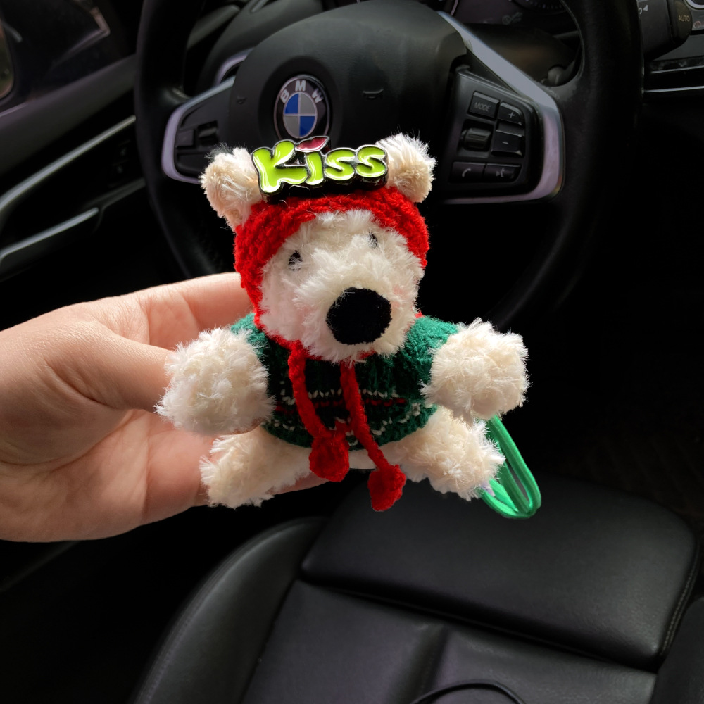 [Regalo de Año Nuevo] chicas lindas bolsas colgantes de peluche de Highlands occidentales bolsas colgantes de dibujos animados perros muñecos llaveros
