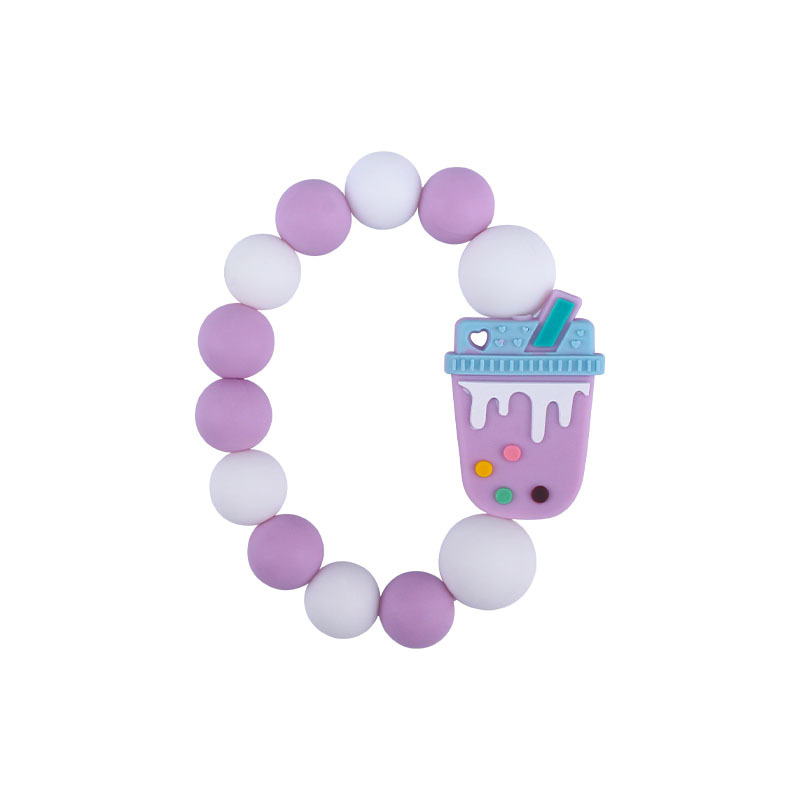 Nueva DIY creativo de dibujos animados juguetes de silicona suministros para bebés de dibujos animados animal erizo nube de silicona pulsera mordedor