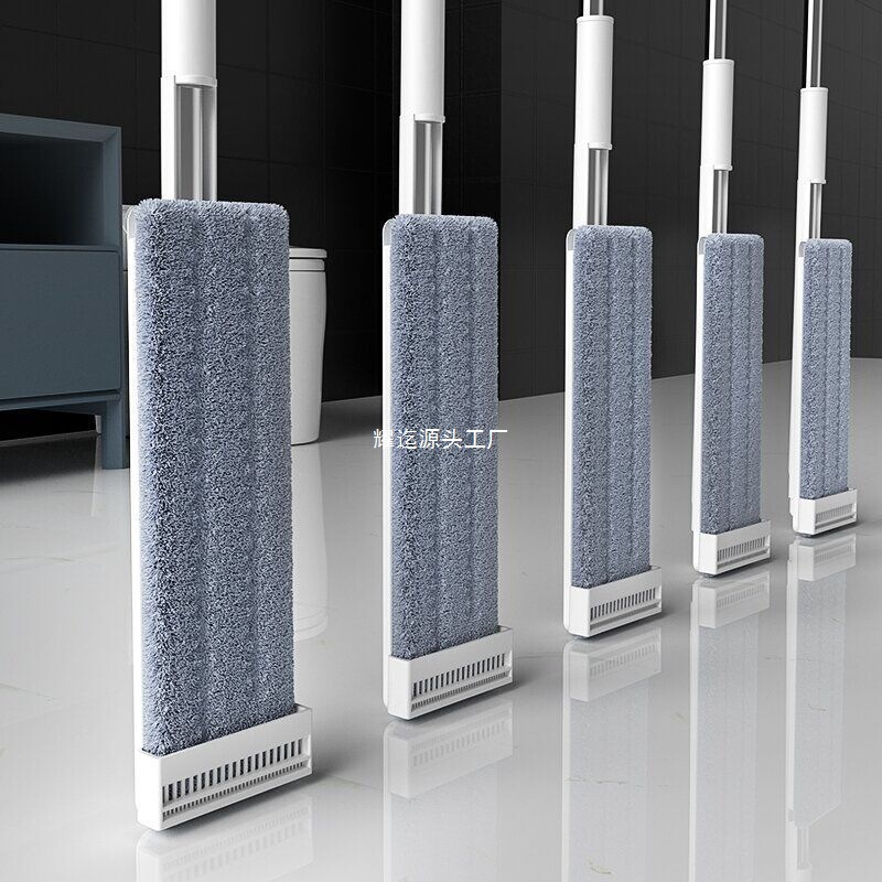 New Thickened and Enlarged Hands-Free Flat Mop for Home Use, Rotating Mop for Lazy People, Chinese Mop