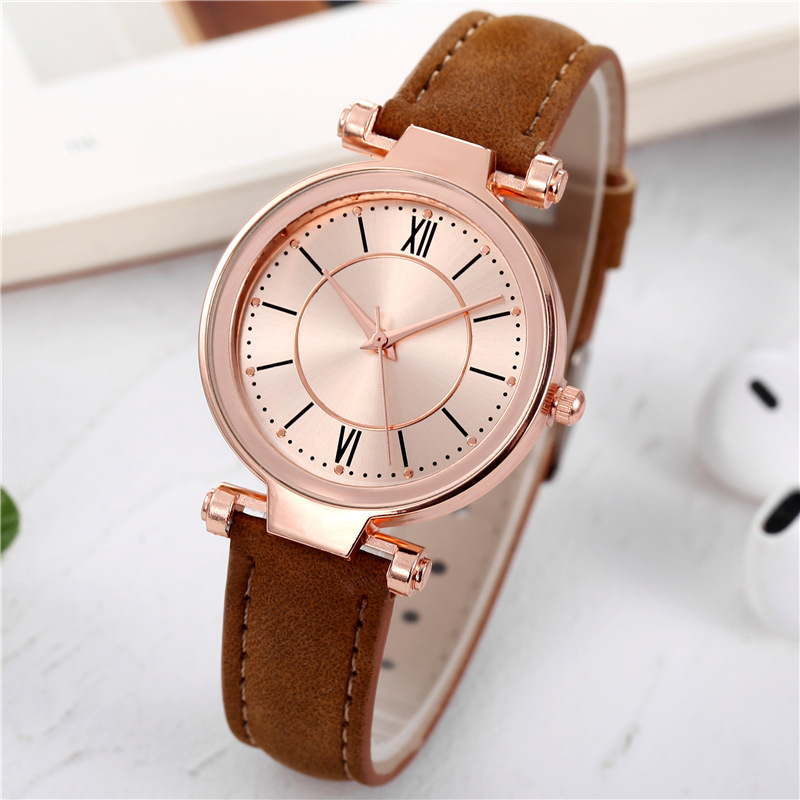 Deseo reloj de moda de las mujeres de alto grado nicho de temperamento nuevo reloj de mujer rueda de sol romana dial personalizado
