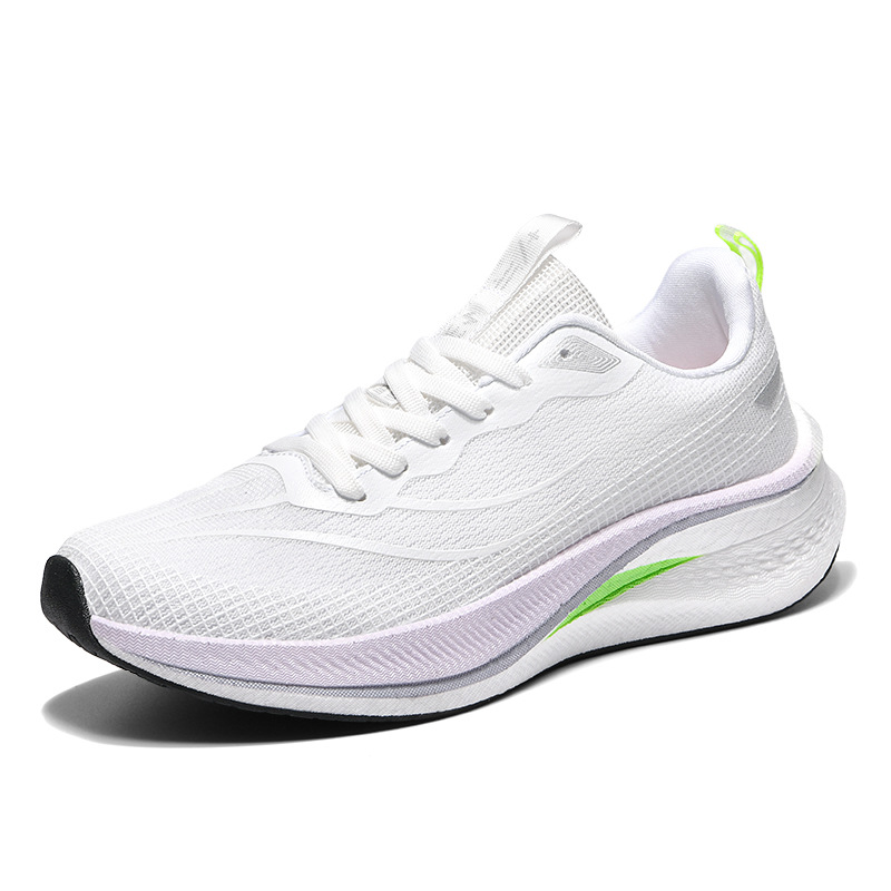 Zapatos deportivos transpirables de moda para hombres de verano, zapatos de plataforma con cordones de moda al aire libre para estudiantes, zapatos para correr casuales bajos