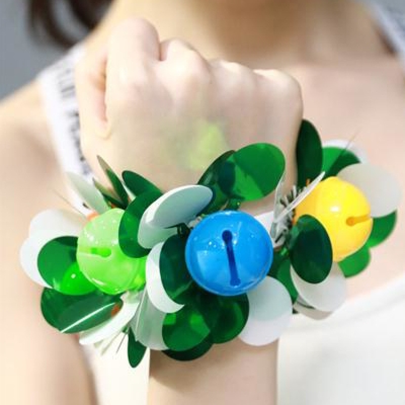 디스크 벨 녹색과 흰색