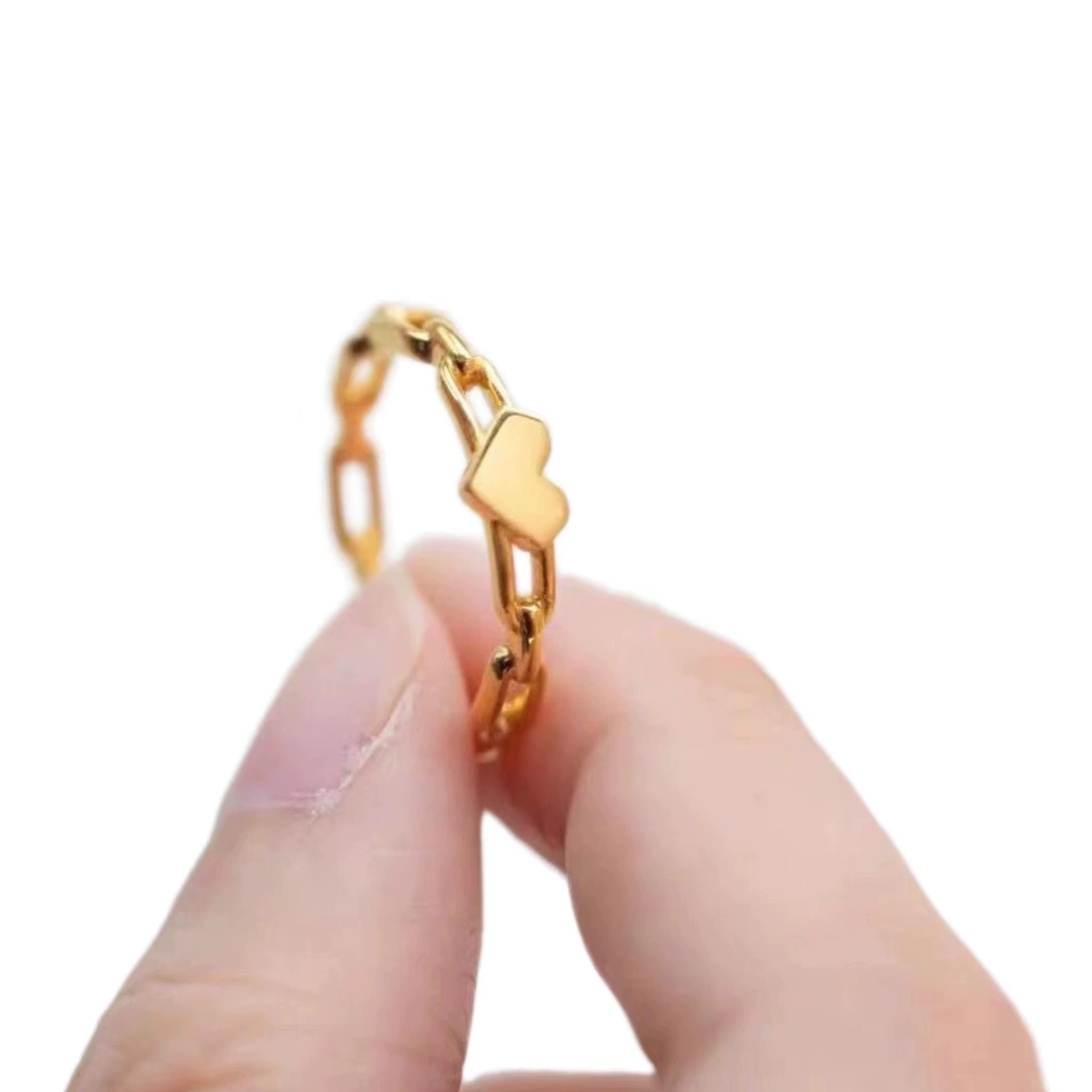 Small design fashionable brand ring