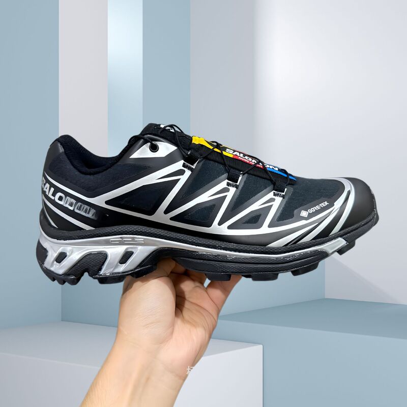 X+T-6 Black/Samurai Outdoor Hiking and Mountaineering Shoes, Breathable Mesh Sports Casual Shoes for Men and Women, Casual Running Shoes