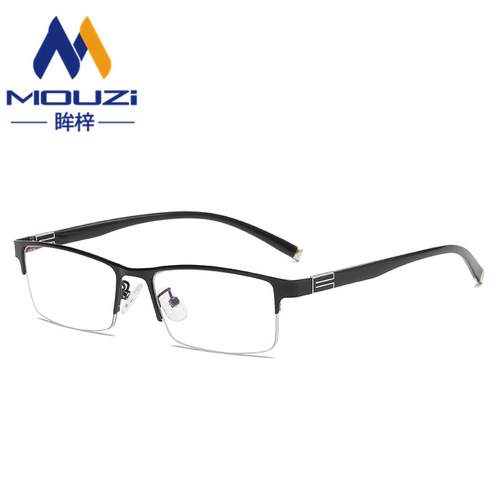 New business half-frame reading glasses HD multi-focus elderly reading glasses men's anti-blue light far and near dual-use glasses