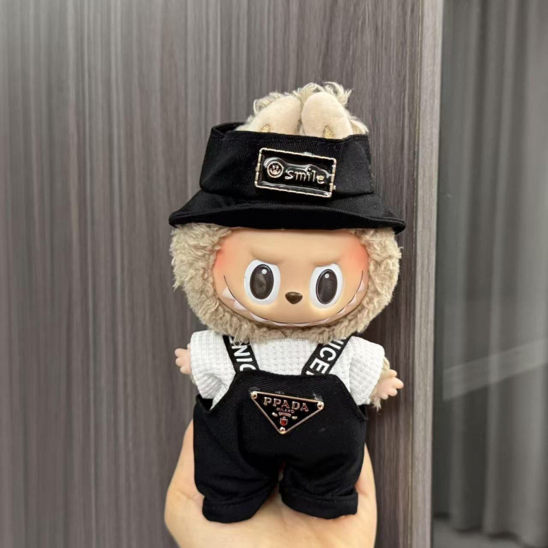 labubu坐坐派对娃衣一二代盲盒用Labubu娃衣拉布布衣服毛绒搪胶脸|undefined