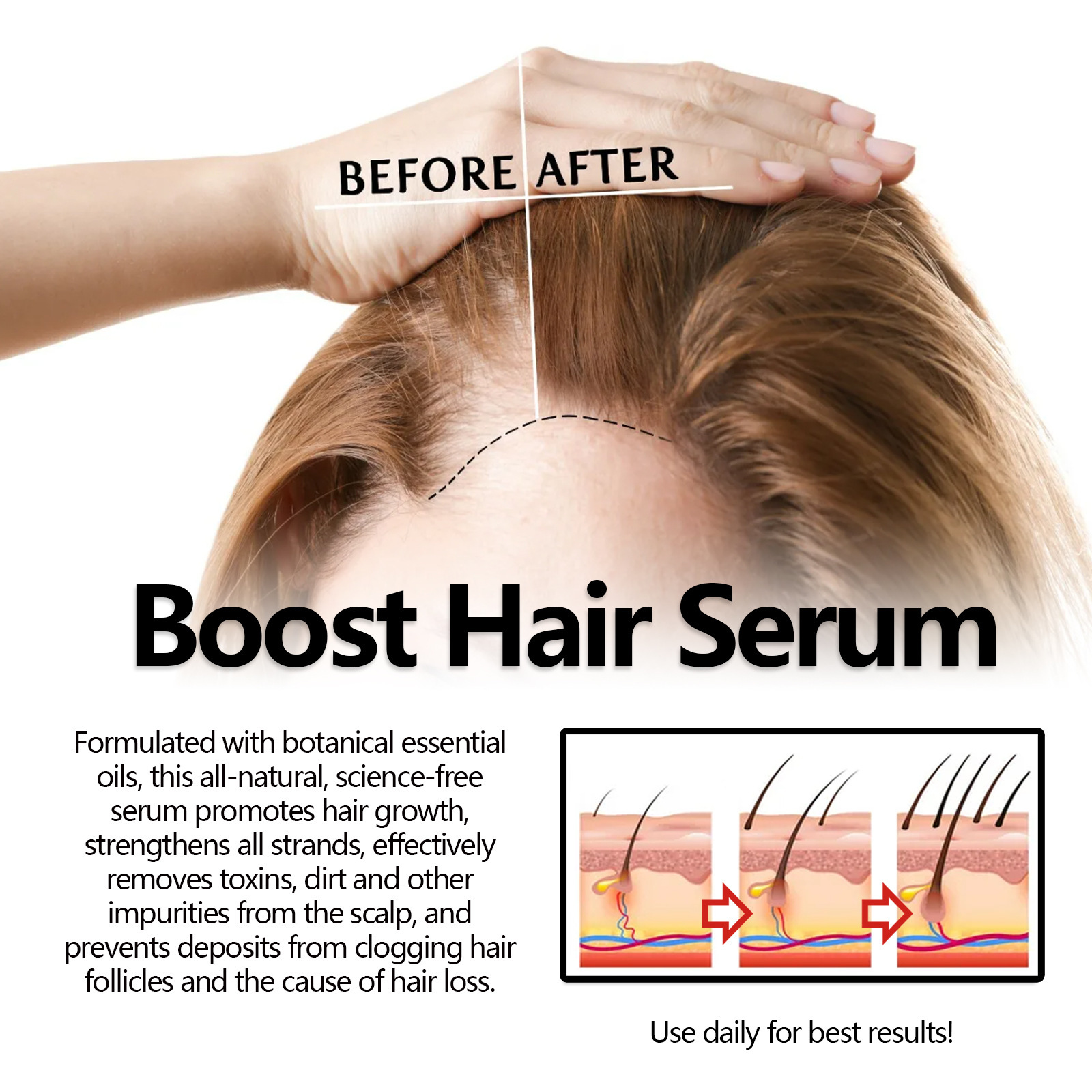 Herbal essence EELHOE hajhullás elleni feszesítő, erős és puha hajápoló folyadék_voghion.com