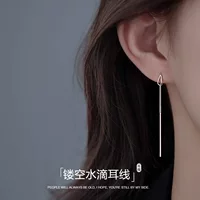 Простые серьги-капли в корейском стиле для женщин, доступная роскошь и изысканные длинные серьги с кисточками для пирсинга ушей, универсальные серьги для рабочей одежды