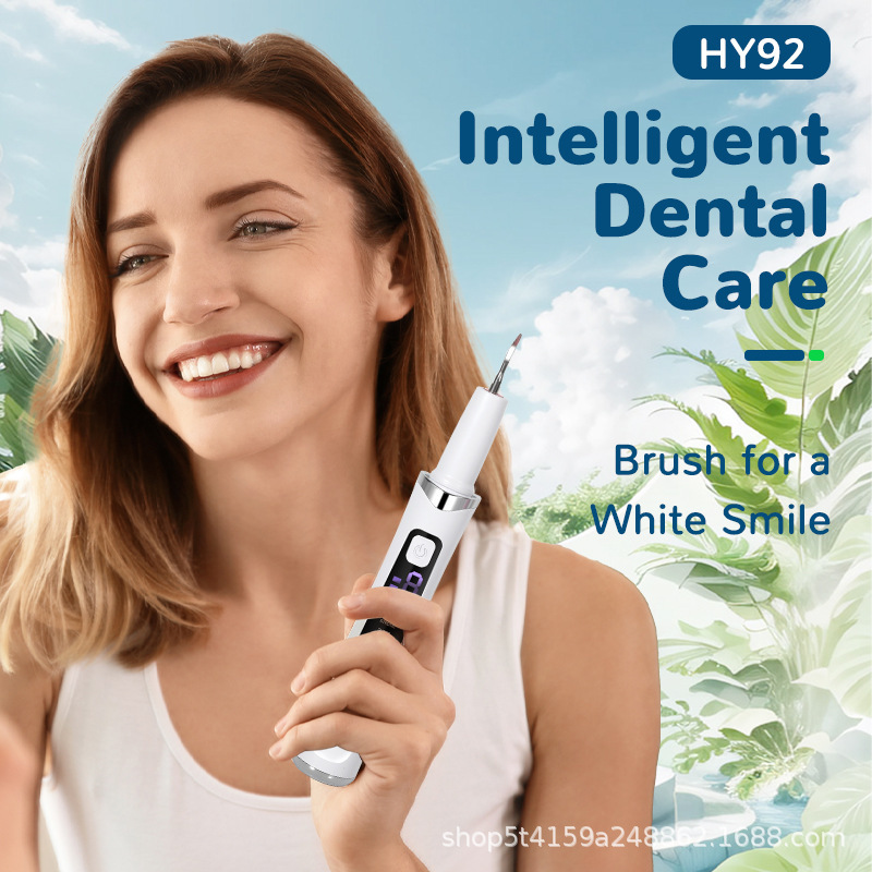 Cross-Border New Ultrasonic Tooth Cleaner Portable Household Tooth Cleaner Auxiliary Tool to Remove Dental Calculus Tooth Cleaner