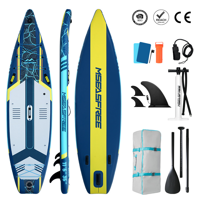 Tablero de remo inflable MS Free Mountain Sea SUP Tablero de remo de pie Pesca Tablero vertical Tablero de pulpa Barco en el mar