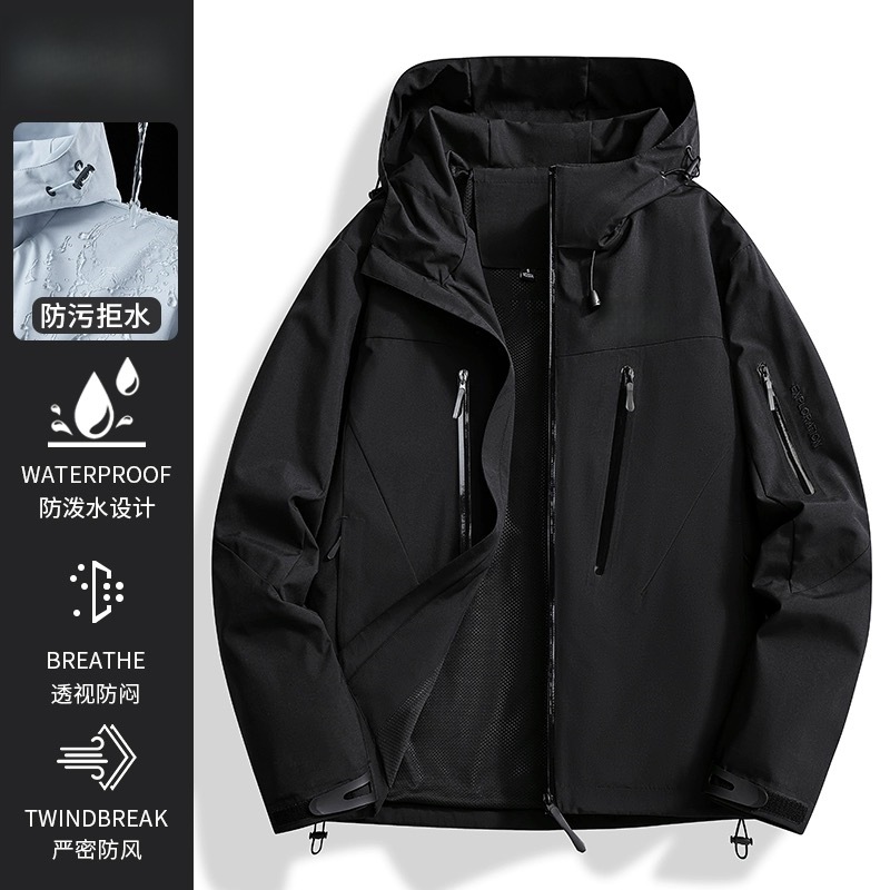 Pájaro con ropa de asalto para mujeres 3 en 1 al aire libre impermeable a prueba de viento y calentamiento de dos piezas de otoño y invierno concha dura ropa de montaña para hombres