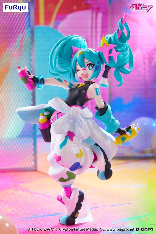 日本オリジナル本物の初音ミク MIKU 初音パトロールフィギュア風景ブラインドボックス装飾品アニメ周辺機器|undefined