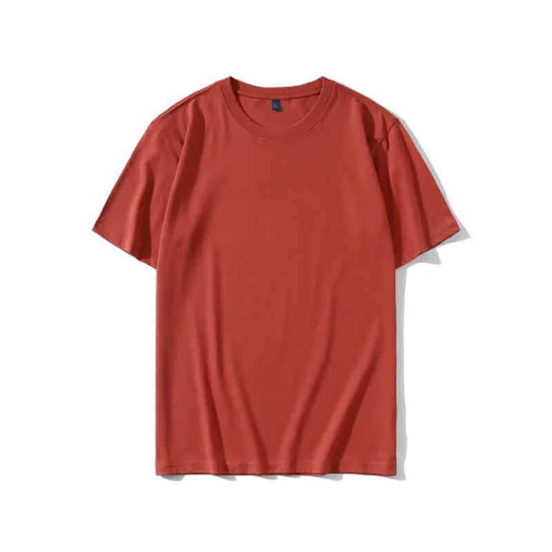 Men's fashion brand short sleeved T-shirt basic solid color_voghion.com