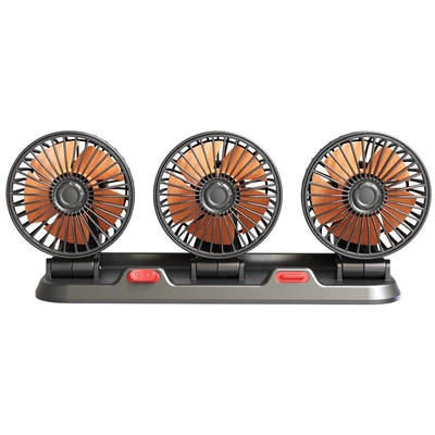 Digər kiçik elektrik cihazlar – Car Fan with Dual Heads, 360-Degree - three-head-24v-fan