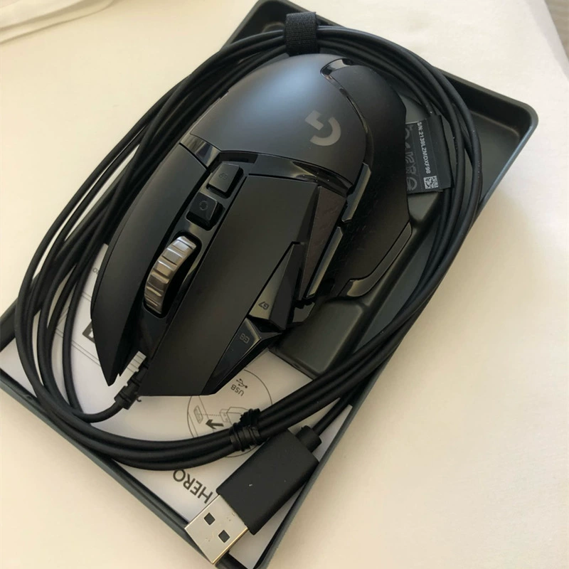 [] G 502 Hero Dominator проводная игровая мышь 16000DPI RGB блеск четыре уровня