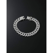 I 36981 Inlaid diamond alloy link bracelet ����Ͻ�Ű�����