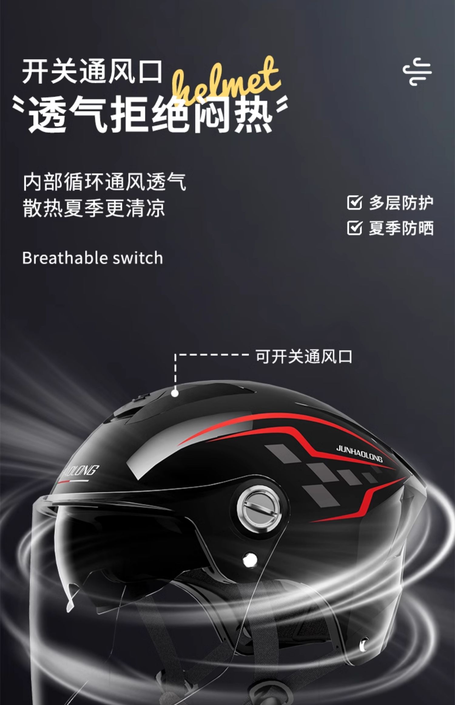 Applicable 3C Certified Electric Vehicle Helmet Electric Motorcycle Summer Sunscreen Men's and Women's Universal Four Seasons Hat Half