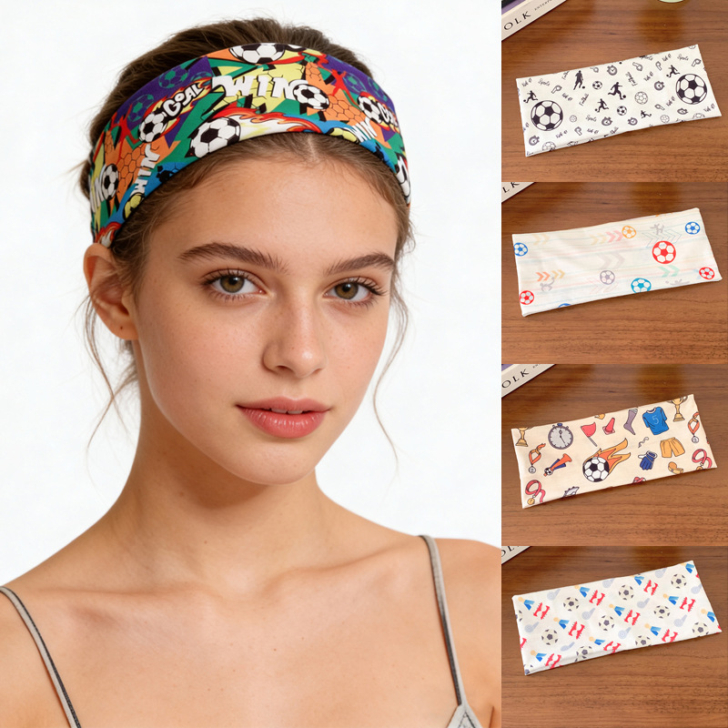 Football elastic cute headband