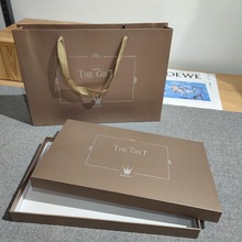 新款围巾礼品盒高档专柜硬盒现货丝绸丝巾包装盒内睡衣袋