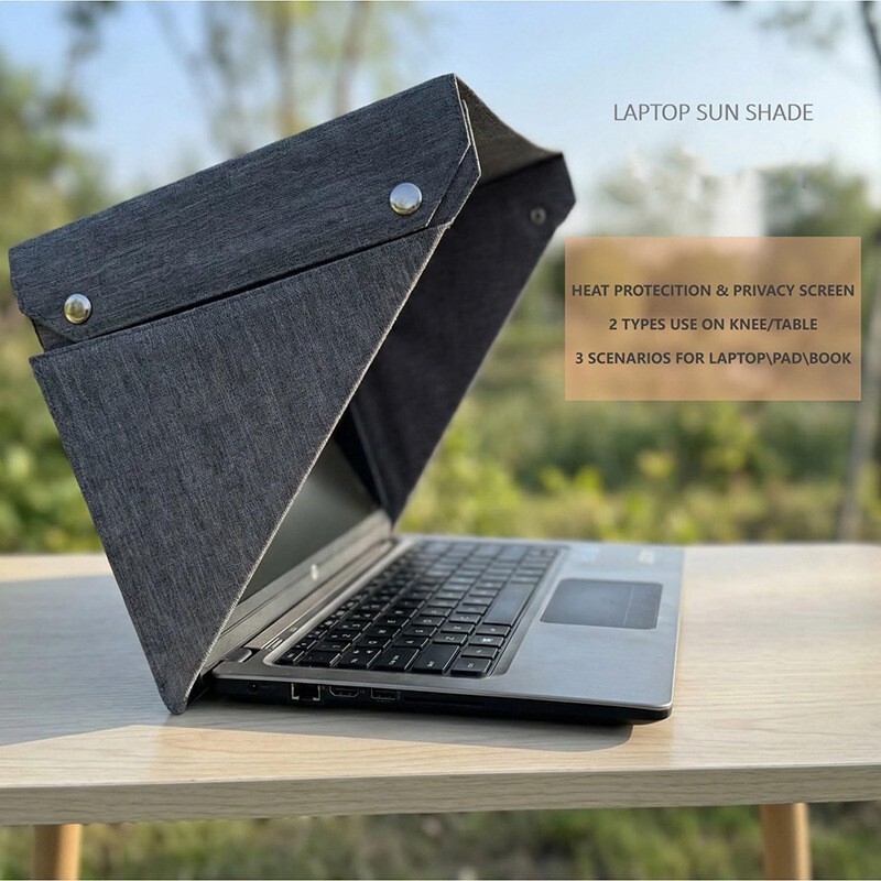 Foldable Laptop Sunshade Outdoor Portable Computer Dust Cover Keyboard Protective Case Storage Box Foldable Laptop Sunshade Outdoor Portable Computer Dust Cover Keyboard Protective Case Storage Box