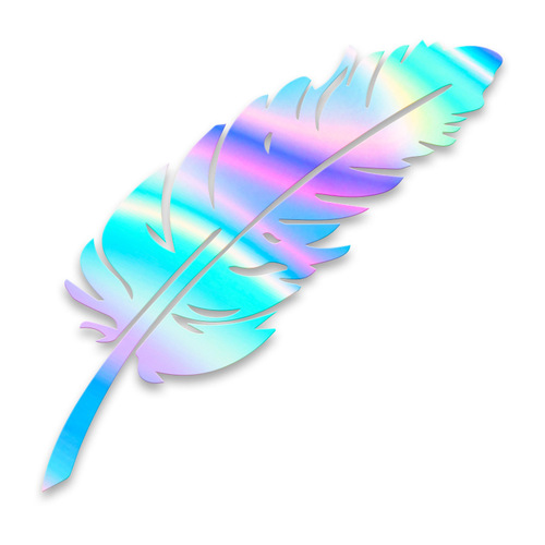 White black colorful car feather scratch sticker 3D three-dimensional car sticker reflective bumper anti-scratch car sticker