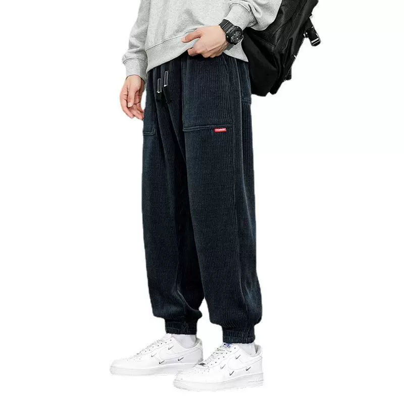 Демисезонные трендовые спортивные casual штаны из велюра (бархата) из велью?