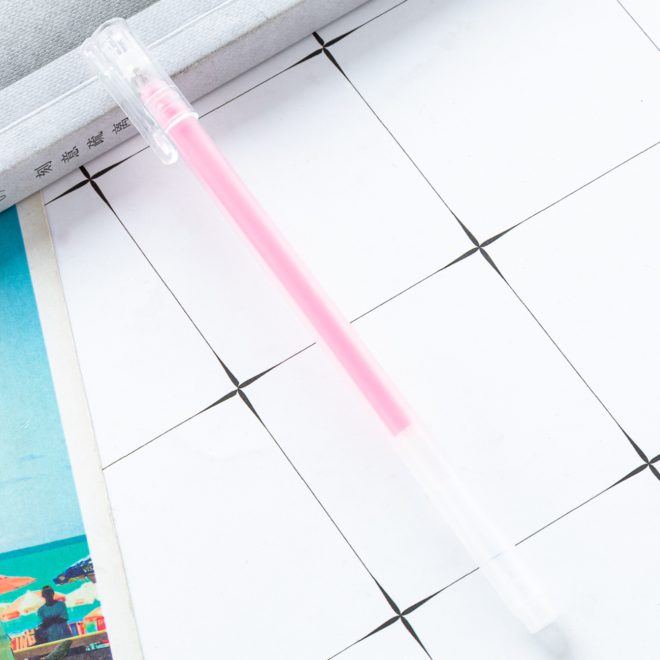 Pen de alto brillo pastel marca de estudiante color papelería de oficina resaltador álbum de bricolaje de gran capacidad tarjeta negra lápiz flash