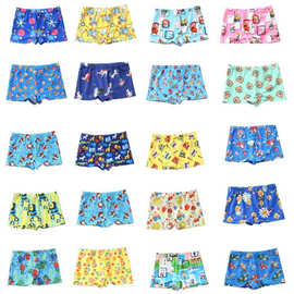 儿童泳裤男童平角游游泳馆小中大童男孩卡通婴儿宝宝厂家亚马逊