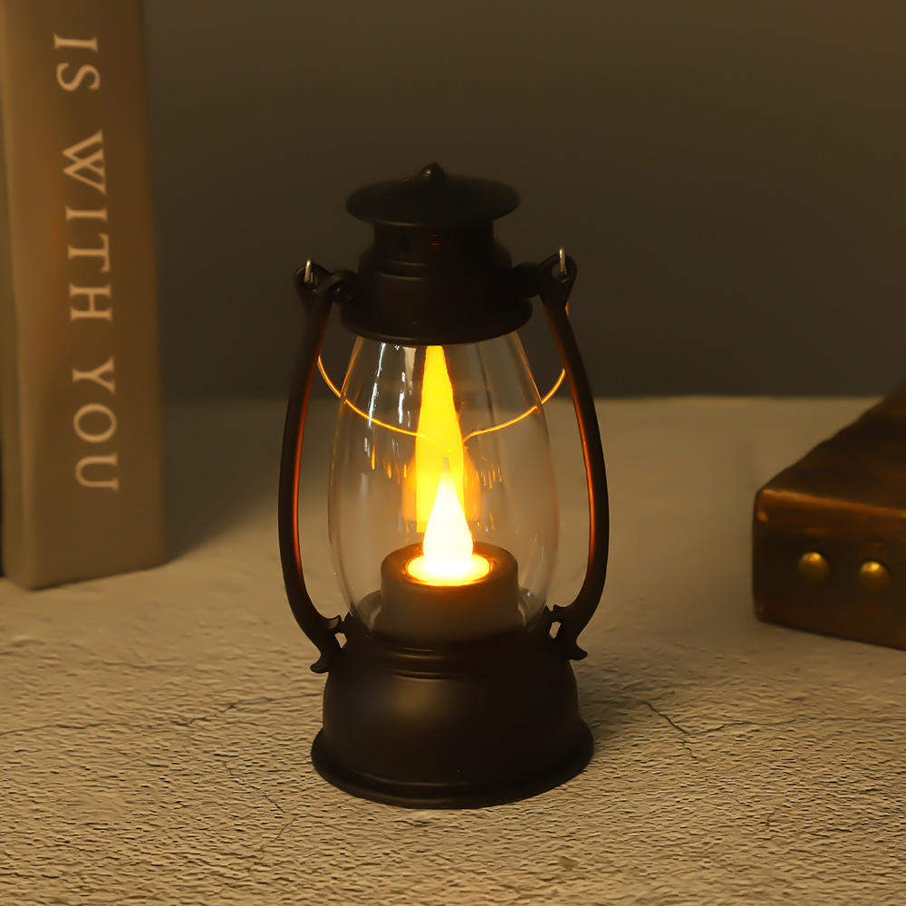 YC115 미디엄 스윙 심지 랜턴 [블랙]