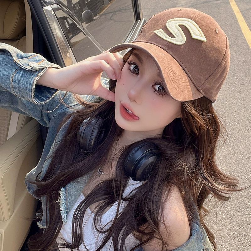 Fashionable baseball cap, summer hat for leisure for beloved, Korean style
