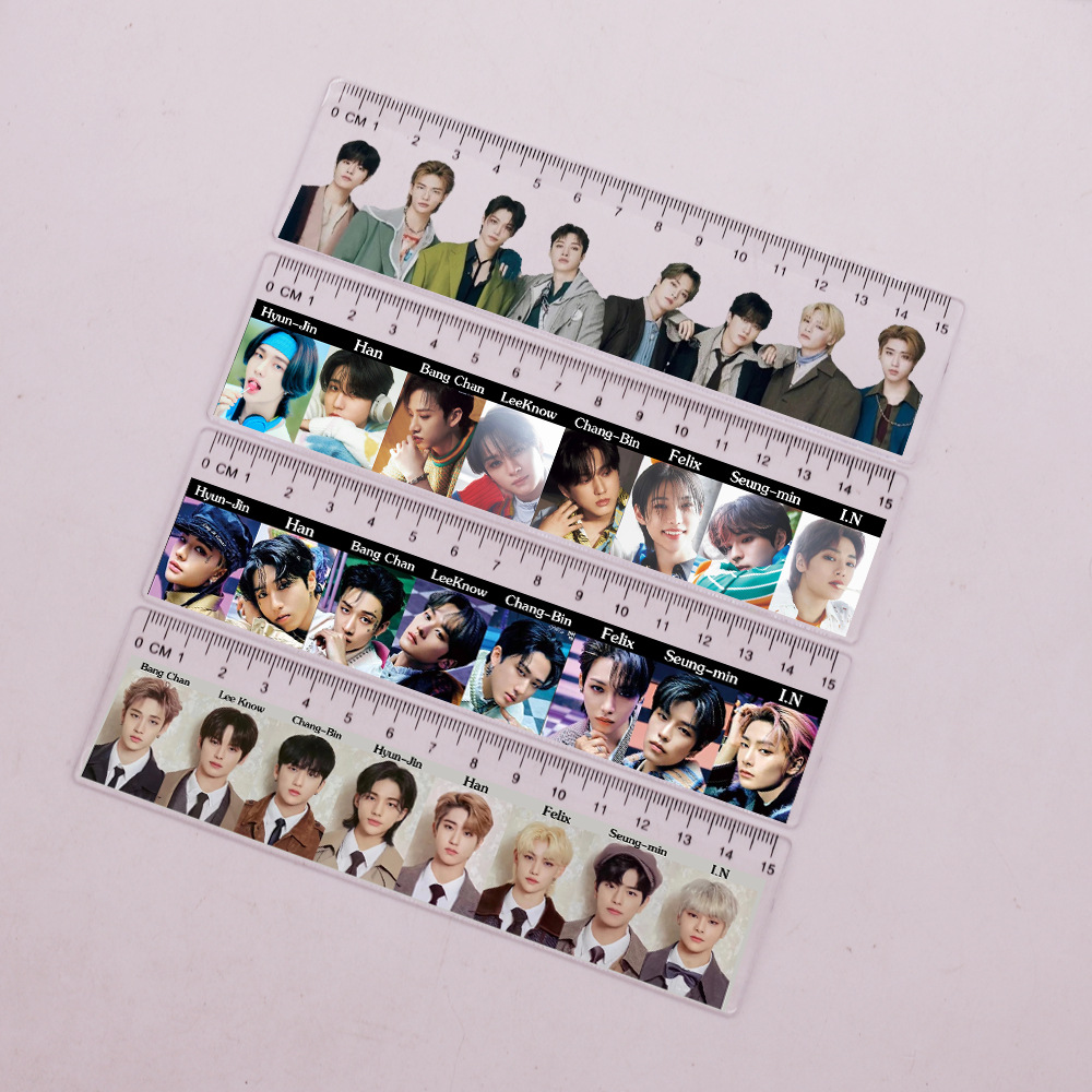 韓團Stray Kids風格周邊  Chang-Bin可愛簡約直尺尺子C03