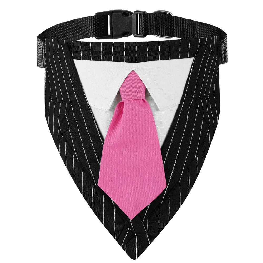 Cross-border exclusivo nuevo traje popular perro triángulo bufanda corbata mascota perro saliva toalla bufanda de la boda
