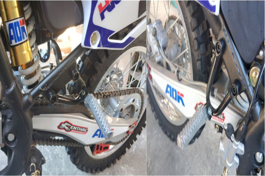 Cqr150-250 Off-Road Motorcycle High-Performance Bush-Type Rear Footrests, Mias V3 Passenger Footrests, Rear Foot Pedals