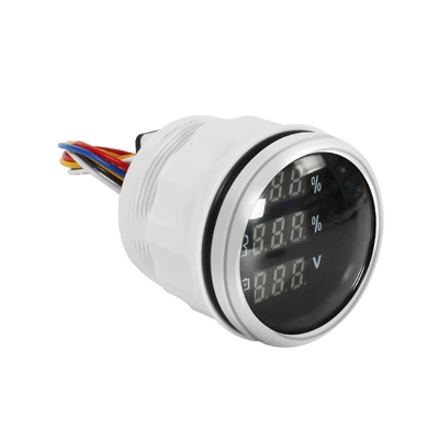 RV modified accessories RV water level meter sewage meter sewage water tank sensor water level display meter voltmeter (automobile instrument) - three-in-one-water-level-meter-dx0137